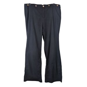 Lauren Ralph Lauren Women Black Trouser Pants In Plus Size 14W